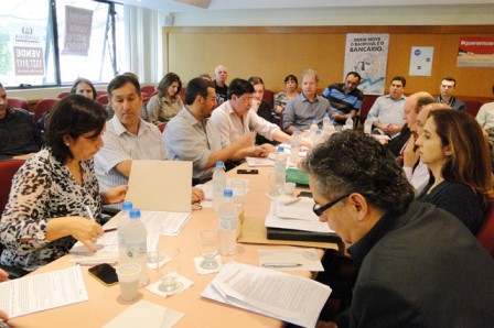 Crédito: Fetrafi-RS - Movimento sindical quer final das rodadas até dia 30