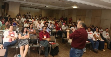 Crédito: Roberto Parizotti - CUT - Vagner fala na última reunião da Direção Nacional da CUT em 2014